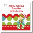Santa's Little Elf - Personalized Christmas Card Stock Favor Tags thumbnail