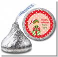 Santa's Little Elf - Hershey Kiss Christmas Sticker Labels thumbnail