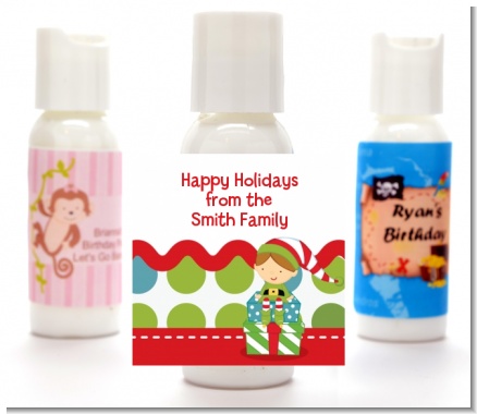 Santa's Little Elf - Personalized Christmas Lotion Favors