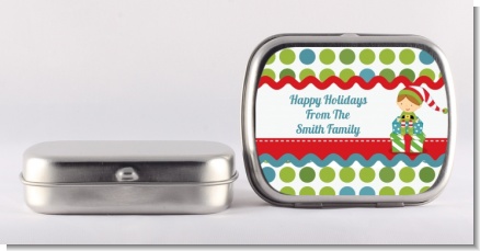 Santa's Little Elf - Personalized Christmas Mint Tins