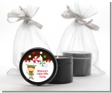 Santa's Little Elfie - Christmas Black Candle Tin Favors