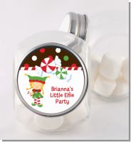 Santa's Little Elfie - Personalized Christmas Candy Jar