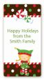 Santa's Little Elfie - Custom Rectangle Christmas Sticker/Labels thumbnail