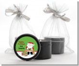 Santa's Work Shop - Christmas Black Candle Tin Favors