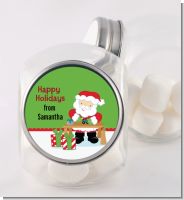 Santa's Work Shop - Personalized Christmas Candy Jar