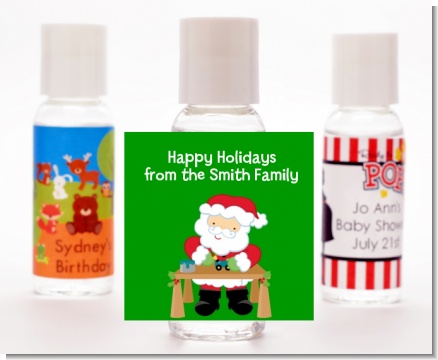 Santa's Work Shop - Personalized Christmas Hand Sanitizers Favors