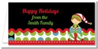 Santa's Little Elf - Personalized Christmas Place Cards