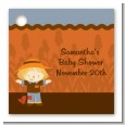 Scarecrow Fall Theme - Personalized Baby Shower Card Stock Favor Tags thumbnail