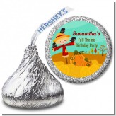 Scarecrow - Hershey Kiss Birthday Party Sticker Labels