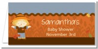 Scarecrow Fall Theme - Personalized Baby Shower Place Cards