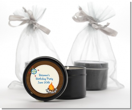 Scavenger Hunt - Birthday Party Black Candle Tin Favors