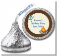 Scavenger Hunt - Hershey Kiss Birthday Party Sticker Labels thumbnail