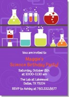 Science Lab - Birthday Party Invitations