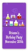 Science Lab - Custom Rectangle Birthday Party Sticker/Labels