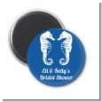 Sea Horses - Personalized Bridal Shower Magnet Favors thumbnail