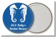 Sea Horses - Personalized Bridal Shower Pocket Mirror Favors thumbnail