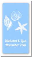 Sea Shells - Custom Rectangle Bridal Shower Sticker/Labels