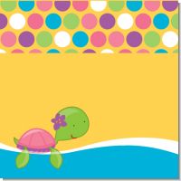 Sea Turtle Girl Birthday Party Theme
