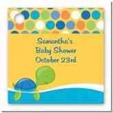 Sea Turtle Boy - Personalized Baby Shower Card Stock Favor Tags