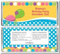 Sea Turtle Girl - Personalized Birthday Party Candy Bar Wrappers