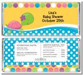 Sea Turtle Girl - Personalized Baby Shower Candy Bar Wrappers