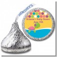 Sea Turtle Girl - Hershey Kiss Birthday Party Sticker Labels thumbnail