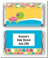 Sea Turtle Girl - Personalized Baby Shower Mini Candy Bar Wrappers