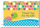 Sea Turtle Girl - Birthday Party Thank You Cards