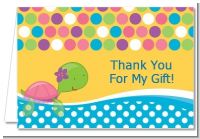 Sea Turtle Girl - Birthday Party Thank You Cards