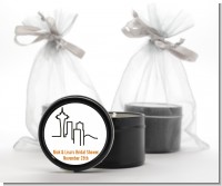 Seattle Skyline - Bridal Shower Black Candle Tin Favors