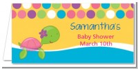 Sea Turtle Girl - Personalized Baby Shower Place Cards