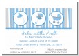 Shake, Rattle & Roll Blue - Baby Shower Petite Invitations thumbnail