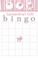 Shake, Rattle & Roll Pink - Baby Shower Gift Bingo Game Card thumbnail