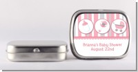 Shake, Rattle & Roll Pink - Personalized Baby Shower Mint Tins