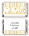 Shake, Rattle & Roll Yellow - Personalized Baby Shower Mini Candy Bar Wrappers thumbnail