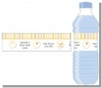 Shake, Rattle & Roll Yellow - Personalized Baby Shower Water Bottle Labels thumbnail