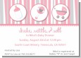 Shake, Rattle & Roll Pink - Baby Shower Invitations thumbnail