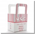 Shake, Rattle & Roll Pink - Personalized Baby Shower Favor Boxes thumbnail