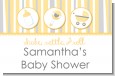 Shake, Rattle & Roll Yellow - Personalized Baby Shower Placemats thumbnail