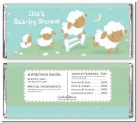 Sheep - Personalized Baby Shower Candy Bar Wrappers