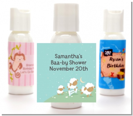 Sheep - Personalized Baby Shower Lotion Favors