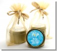 She's Ready To Pop Blue - Baby Shower Gold Tin Candle Favors thumbnail