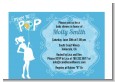 She's Ready To Pop Blue - Baby Shower Petite Invitations thumbnail