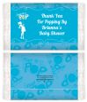 She's Ready To Pop Blue - Personalized Popcorn Wrapper Baby Shower Favors thumbnail