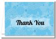 She's Ready To Pop Blue - Baby Shower Thank You Cards thumbnail