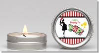 She's Ready To Pop Christmas Edition - Baby Shower Candle Favors