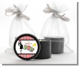 She's Ready To Pop Christmas Edition - Baby Shower Black Candle Tin Favors thumbnail