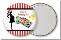 She's Ready To Pop Christmas Edition - Personalized Baby Shower Pocket Mirror Favors