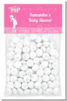 She's Ready To Pop Pink - Custom Baby Shower Treat Bag Topper