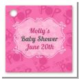 She's Ready To Pop Pink - Personalized Baby Shower Card Stock Favor Tags thumbnail